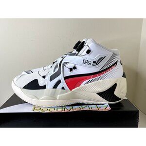 Puma Disc Rebirth White Fiery Coral Mens 10us